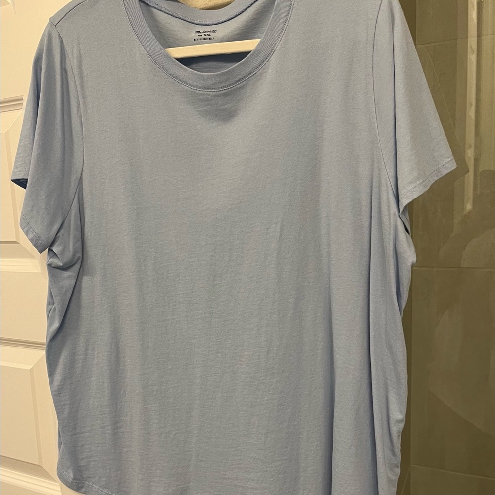 Madewell Blue Gray Relaxed Short Sleeve Tee
